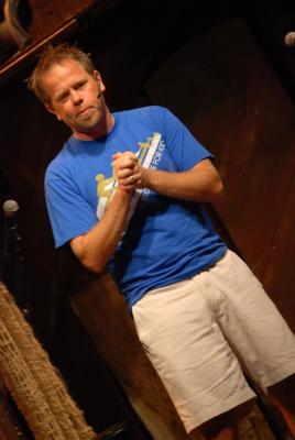 Dave talking to the kids