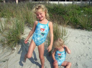 Izzie hated the sand.  No Beach pictures for this family this year.